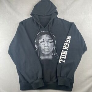 Meek Mill Dreamchasers 4 DC4 Graphic Hoodie Hip Hop Print L/S Streetwear Size L